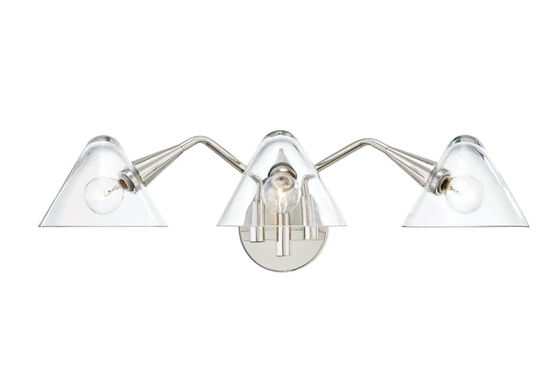 Lighting - Bath And Vanity Isabella 3 Light Wall Sconce // Polished Nickel 