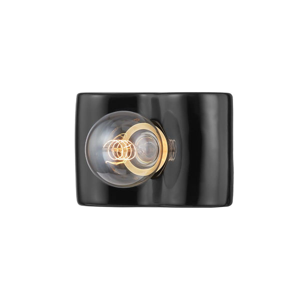 Lighting - Bath And Vanity Jillian 1 Light Bath Bracket // Ceramic Black 