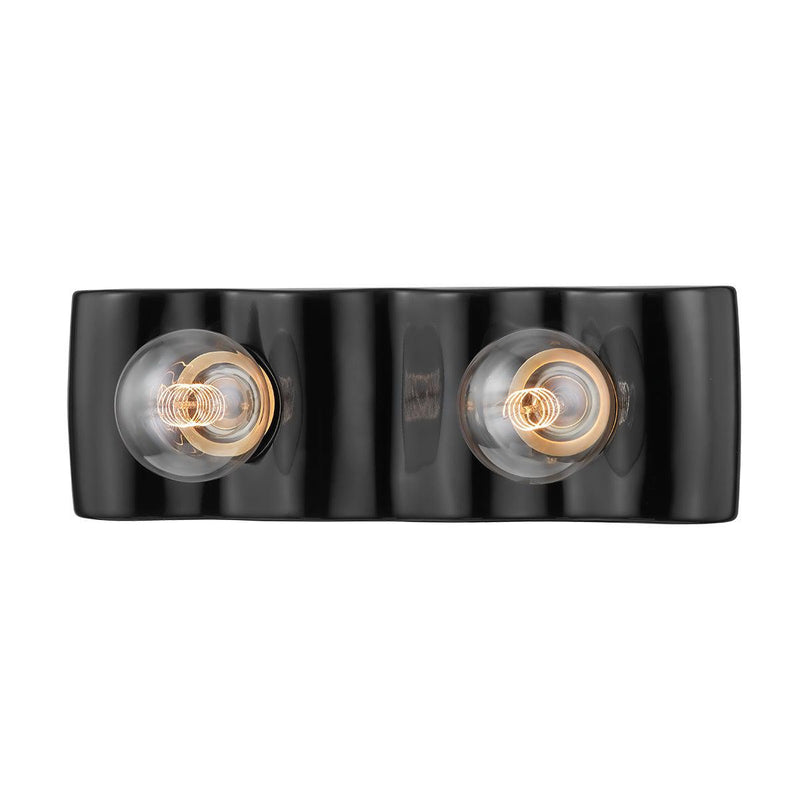 Lighting - Bath And Vanity Jillian 2 Light Bath Bracket // Ceramic Black 