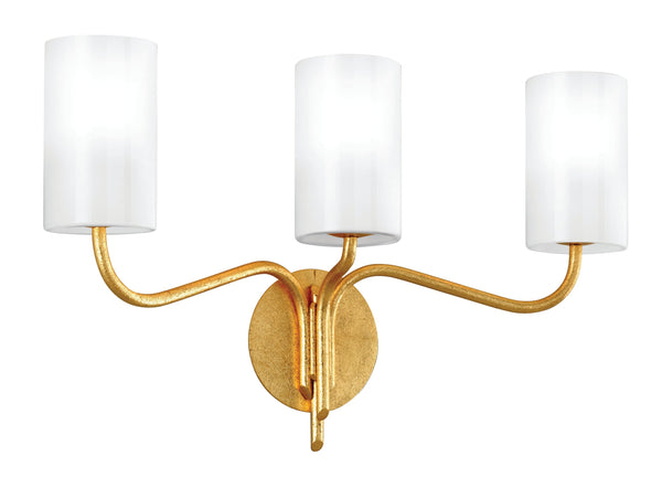 Lighting - Bath And Vanity Juniper 3 Light Vanity // Textured Gold Leaf 