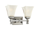 Lighting - Bath And Vanity Kirkland 2 Light Bath Bracket // Satin Nickel 