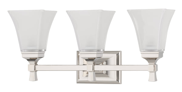 Lighting - Bath And Vanity Kirkland 3 Light Bath Bracket // Polished Nickel 