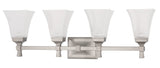 Lighting - Bath And Vanity Kirkland 4 Light Bath Bracket // Satin Nickel 