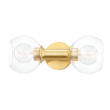 Lighting - Bath And Vanity Leslie 2 Light Bath Bracket // Aged Brass 