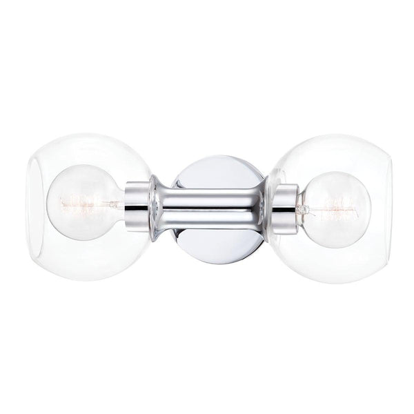 Lighting - Bath And Vanity Leslie 2 Light Bath Bracket // Polished Chrome 