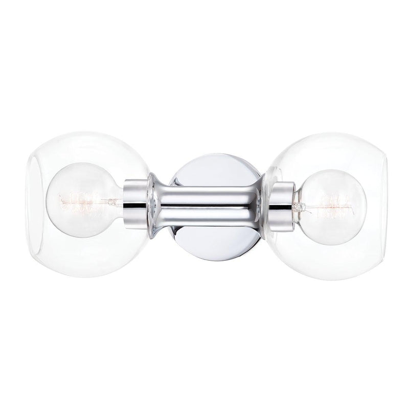 Lighting - Bath And Vanity Leslie 2 Light Bath Bracket // Polished Chrome 