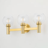 Lighting - Bath And Vanity Leslie 3 Light Bath Bracket // Aged Brass 