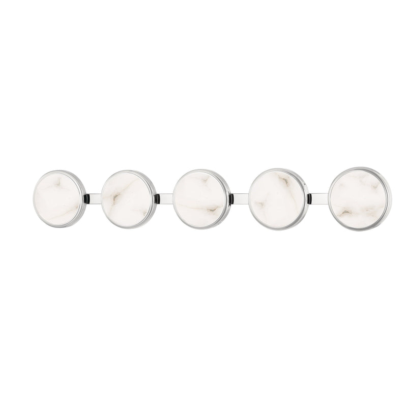 Lighting - Bath And Vanity Meander 5 Light Bath Bracket // Polished Nickel 