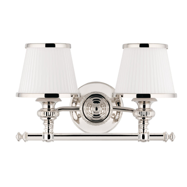 Lighting - Bath And Vanity Milton 2 Light Bath Bracket // Polished Nickel 