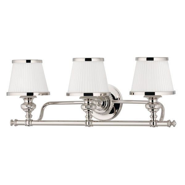 Lighting - Bath And Vanity Milton 3 Light Bath Bracket // Polished Nickel 