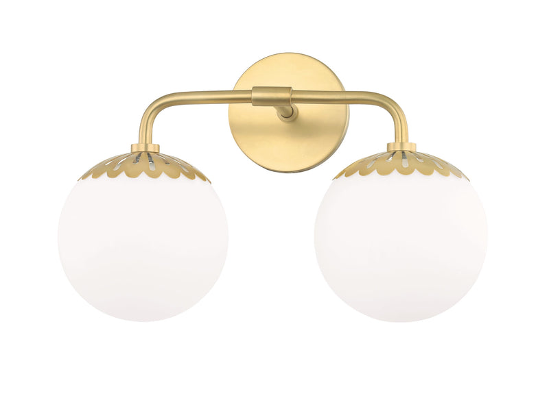 Lighting - Bath And Vanity Paige 2 Light Bath Bracket // Aged Brass 