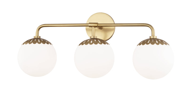 Lighting - Bath And Vanity Paige 3 Light Bath Bracket // Aged Brass 