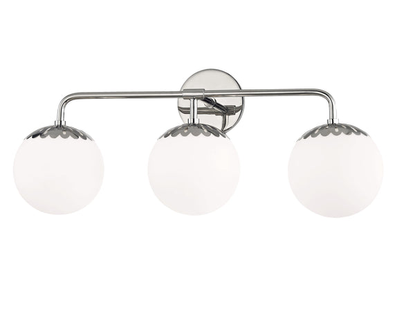 Lighting - Bath And Vanity Paige 3 Light Bath Bracket // Polished Nickel 