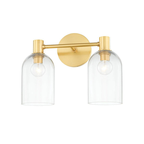 Lighting - Bath And Vanity Paisley 2 Light Bath Sconce // Aged Brass 