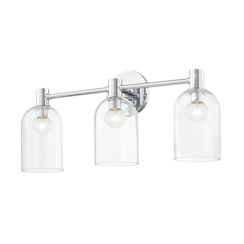 Lighting - Bath And Vanity Paisley 3 Light Bath Vanity // Polished Chrome 