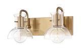 Lighting - Bath And Vanity Riley 2 Light Bath Bracket // Aged Brass 