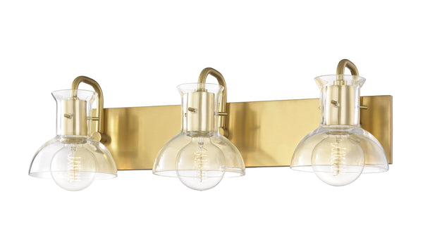 Lighting - Bath And Vanity Riley 3 Light Bath Bracket // Aged Brass 