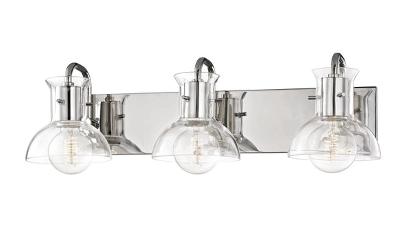 Lighting - Bath And Vanity Riley 3 Light Bath Bracket // Polished Nickel 