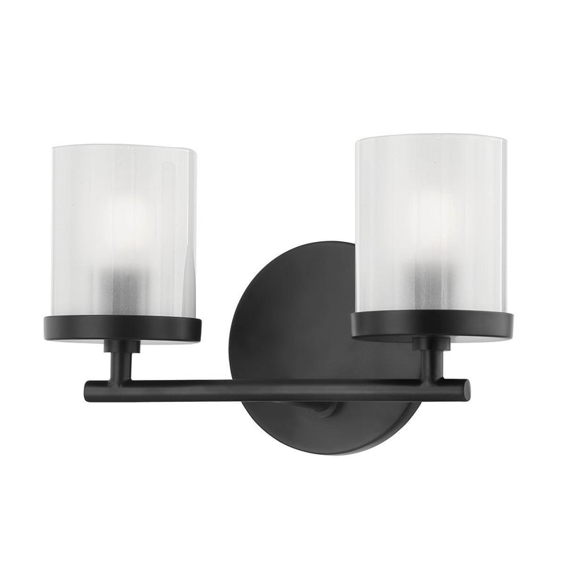 Lighting - Bath And Vanity Ryan 2 Light Bath Bracket // Soft Black 