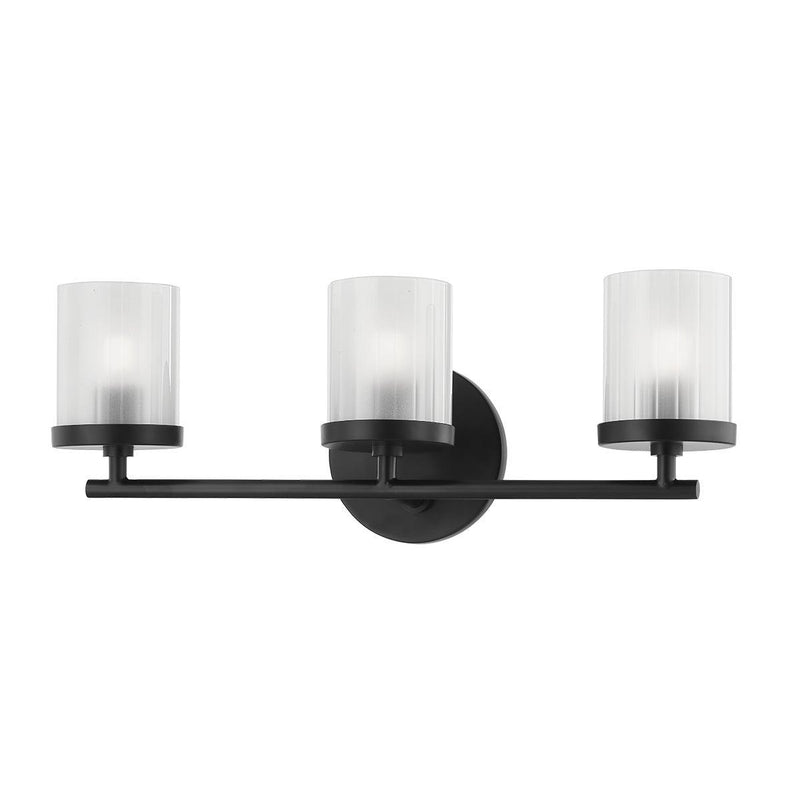 Lighting - Bath And Vanity Ryan 3 Light Bath Bracket // Soft Black 