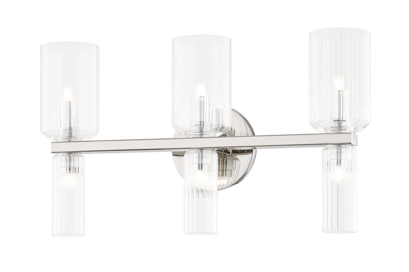 Lighting - Bath And Vanity Tabitha 6 Light Bath Bracket // Polished Nickel 