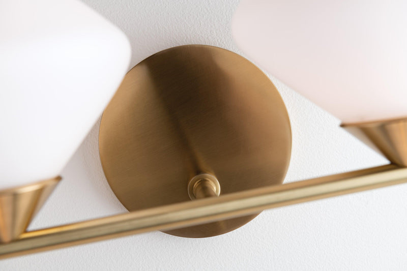 Lighting - Bath And Vanity Valerie 2 Light Bath Bracket // Aged Brass 