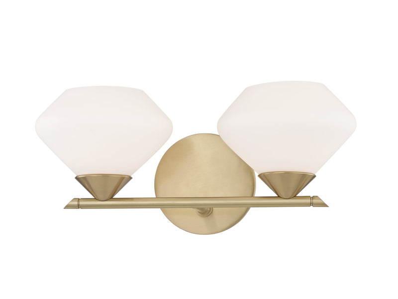 Lighting - Bath And Vanity Valerie 2 Light Bath Bracket // Aged Brass 