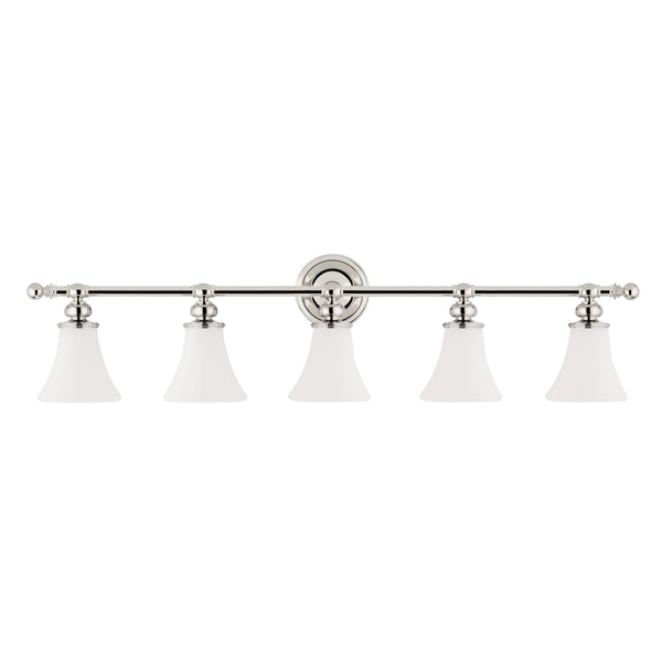 Lighting - Bath And Vanity Weston 5 Light Bath Bracket // Polished Nickel 