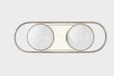 Lighting - Bath and Vanity Amy 2 Light Bath Sconce // Polished Nickel 