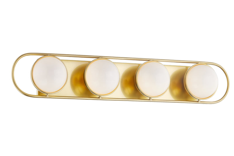 Lighting - Bath and Vanity Amy 4 Light Bath Sconce // Aged Brass 