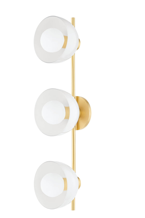 Lighting - Bath and Vanity Belle 3 Light Bath Sconce // Aged Brass 