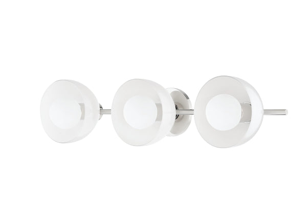 Lighting - Bath and Vanity Belle 3 Light Bath Sconce // Polished Nickel 