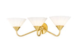 Lighting - Bath and Vanity Kelsey 3 Light Bath // Aged Brass 