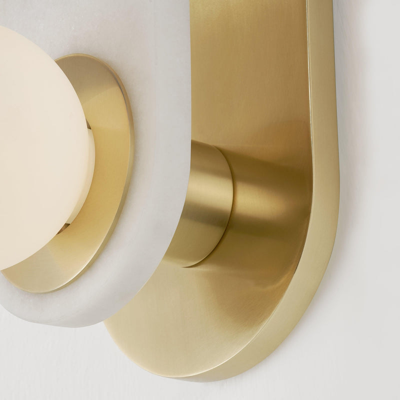 Lighting - Bath and Vanity Zora 3 Light Bath Sconce // Aged Brass 