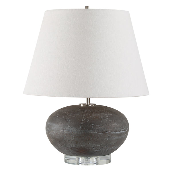 Lighting Beckley Gray Stone Table Lamp 