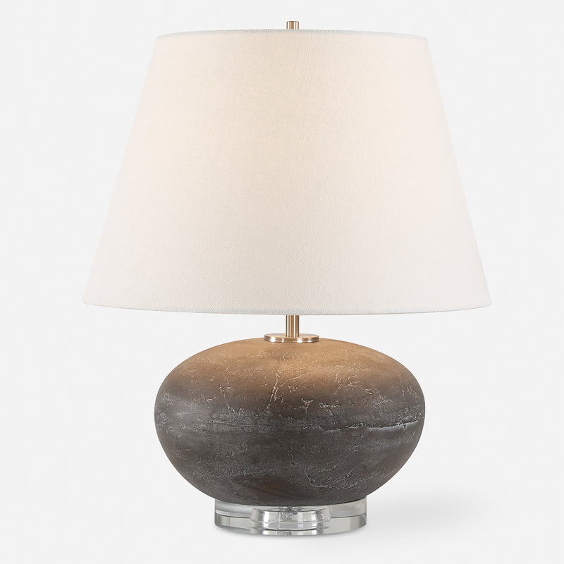 Lighting Beckley Gray Stone Table Lamp 