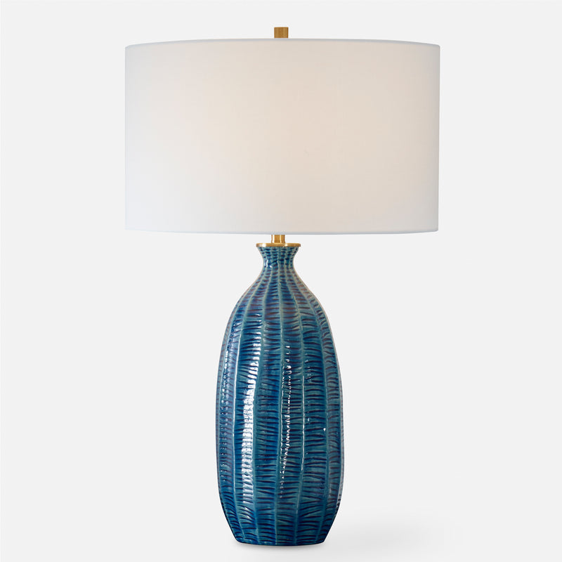 Lighting Bixby Blue Table Lamp 