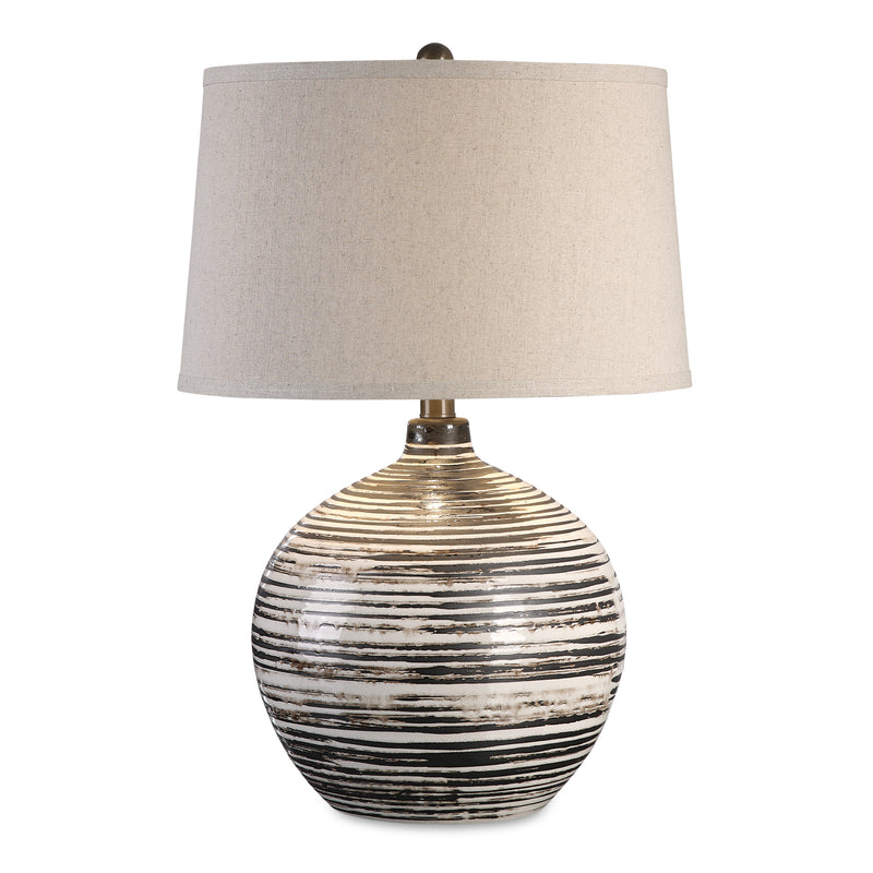 Lighting Bloxom Mocha Ivory Lamp 