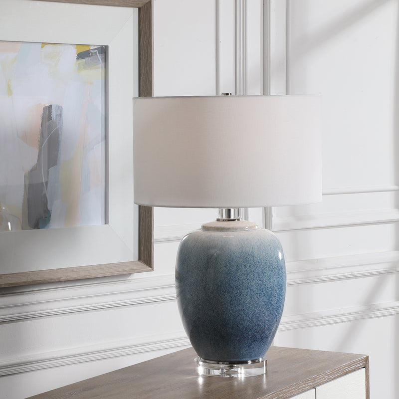 Lighting Blue Waters Ceramic Table Lamp 