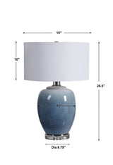 Lighting Blue Waters Ceramic Table Lamp 