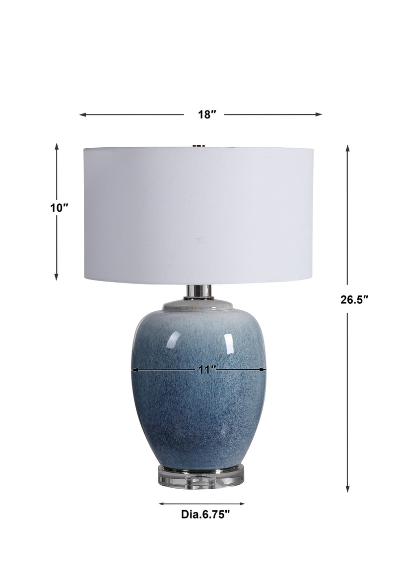 Lighting Blue Waters Ceramic Table Lamp 