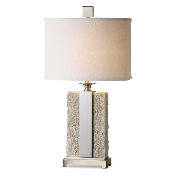 Lighting Bonea Stone Ivory Table Lamp 