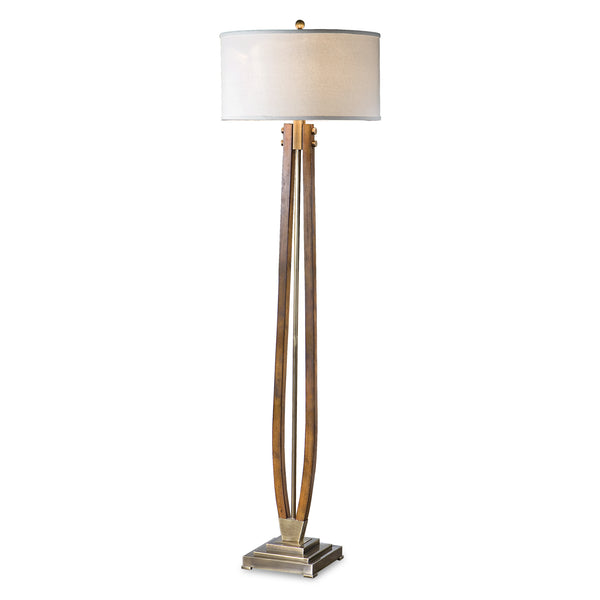 Lighting Boydton Burnished Wood Floor Lamp 