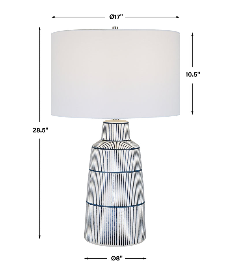 Lighting Breton Nautical Stripe Table Lamp 