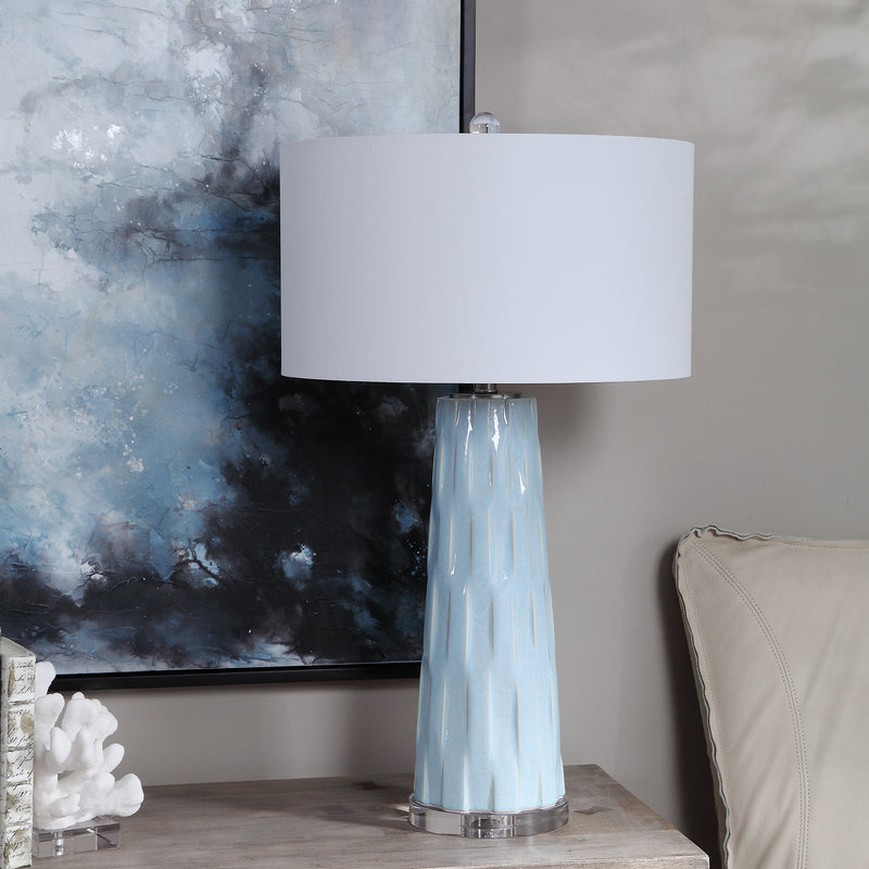 Lighting Brienne Light Blue Table Lamp 