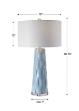 Lighting Brienne Light Blue Table Lamp 