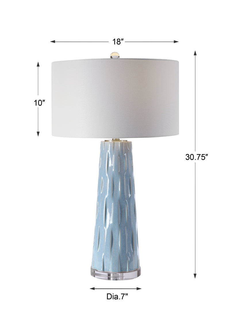 Lighting Brienne Light Blue Table Lamp 