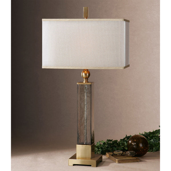 Lighting Caecilia Amber Glass Table Lamp 