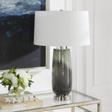 Lighting Campa Gray-Blue Table Lamp 