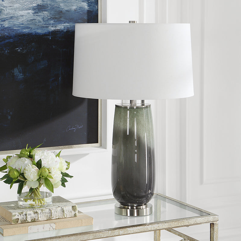 Lighting Campa Gray-Blue Table Lamp 